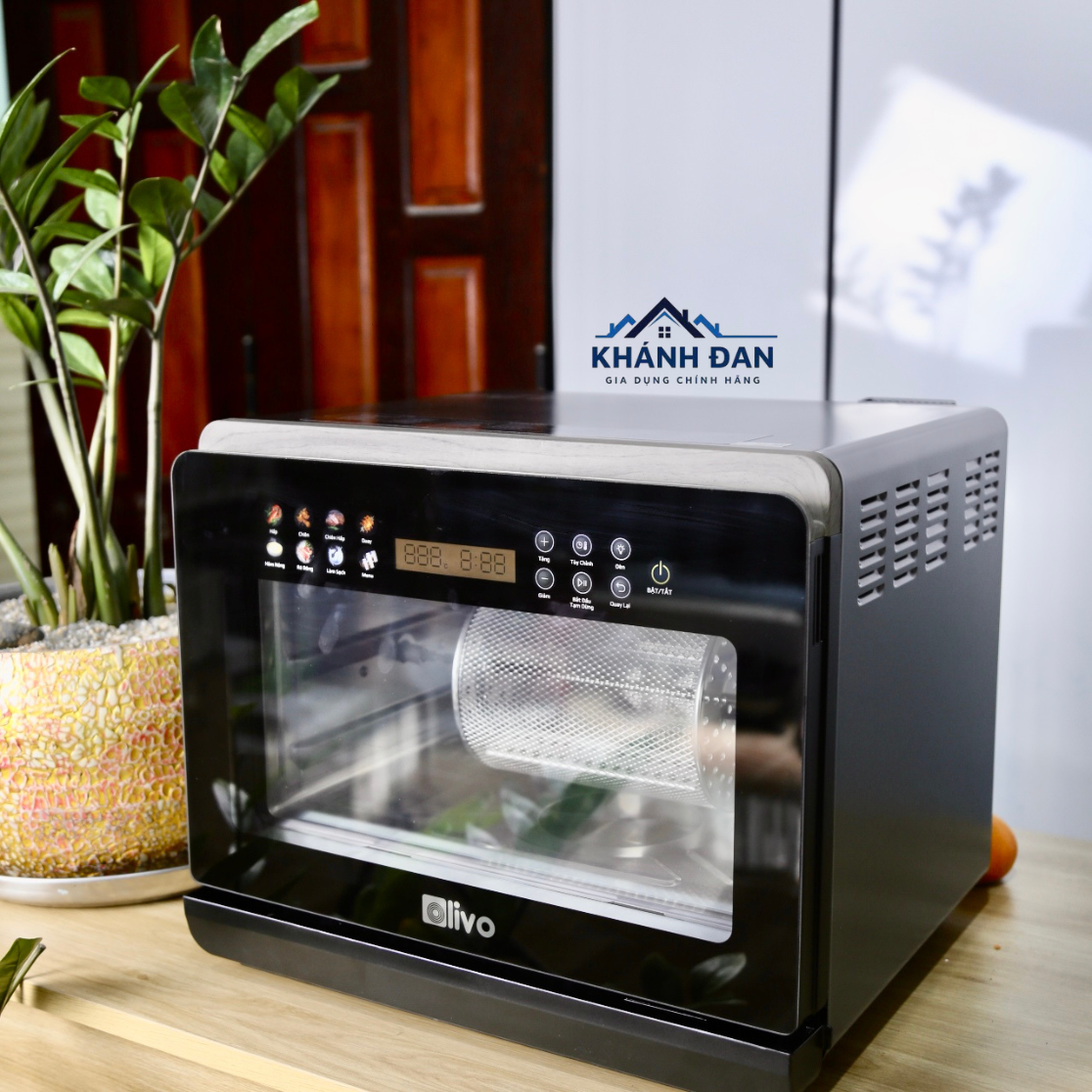Nồi Chiên Hấp Đa Năng OLIVO SteamFry Xtra  – Nồi chiên đa chức năng cao cấp dung tích 20 L – Chiên không dầu + Hấp nano steam – 70 chế độ cài sẵn