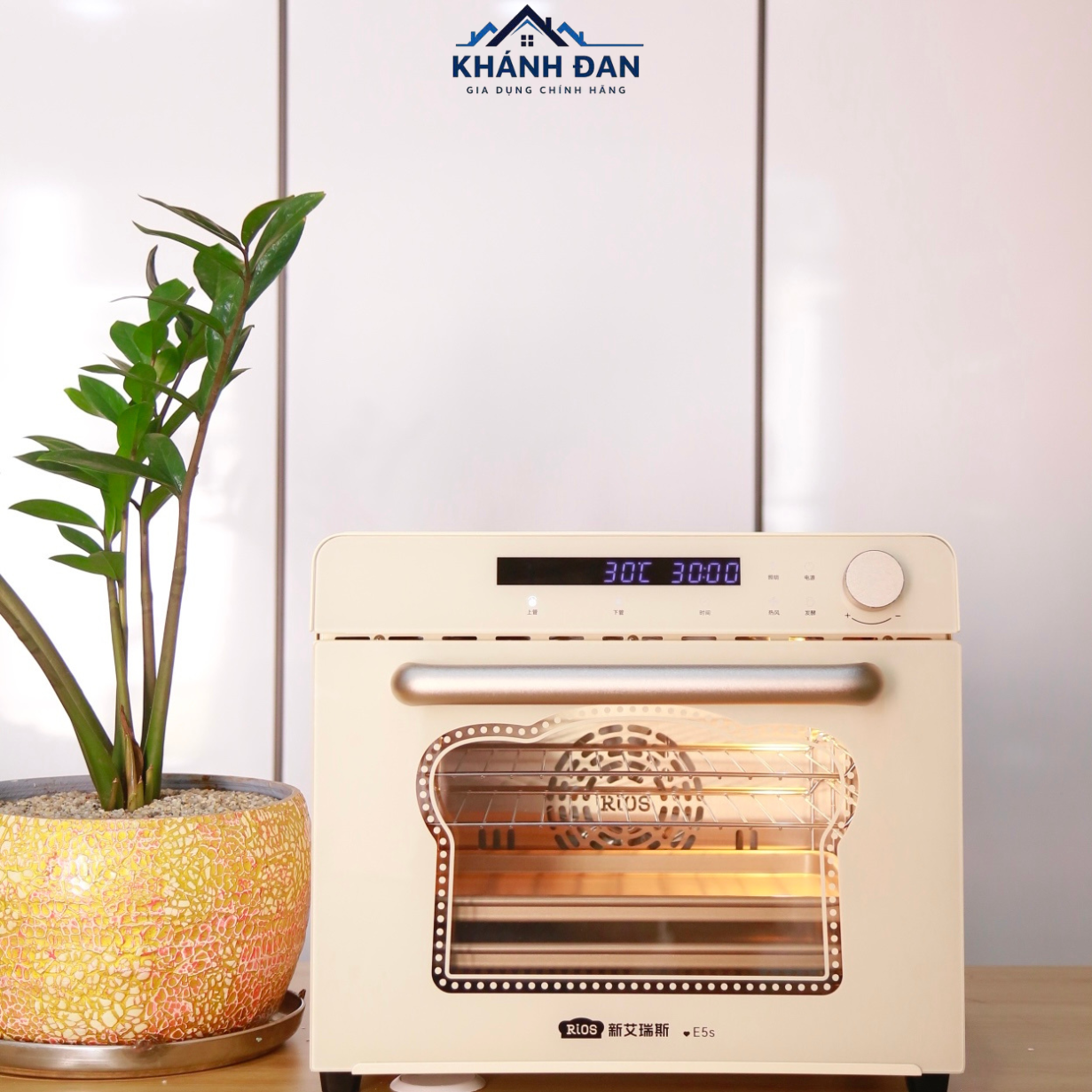 Lò nướng đối lưu Rios E5S - dùng tích 40 lít nướng chín đều