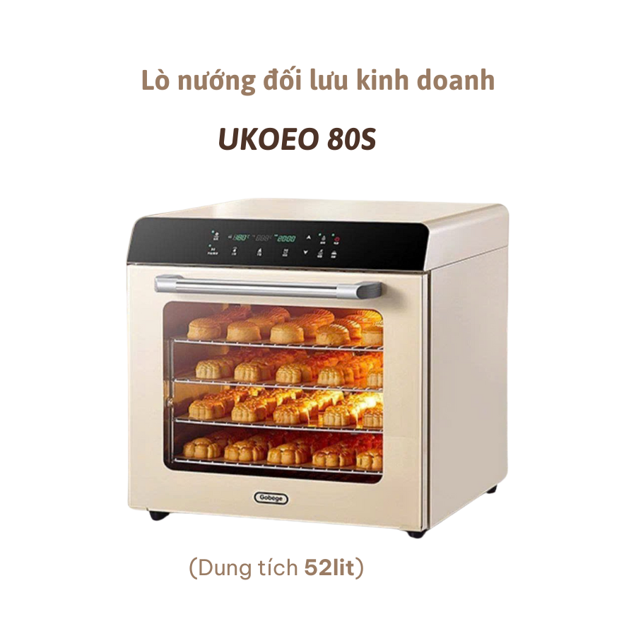 Lò nướng đối lưu Ukoeo 80S - Nướng 4 khay cùng lúc - phun sương